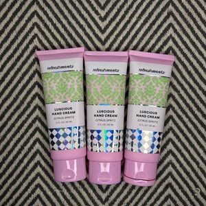 Refreshments Luscious Hand Cream-set of 3